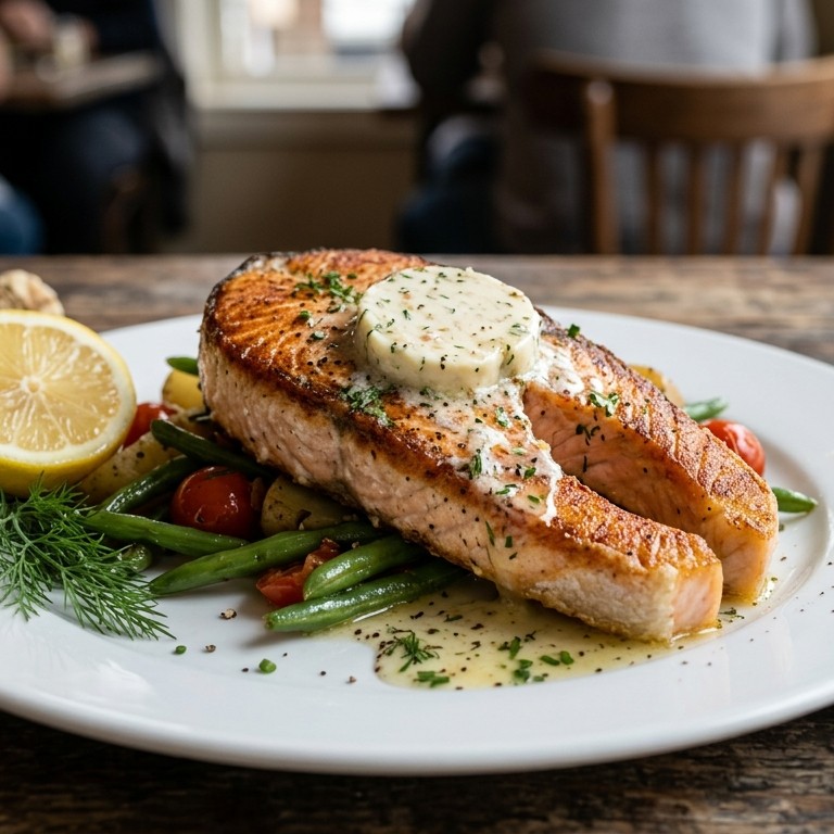 Zalm met mierikswortelboter