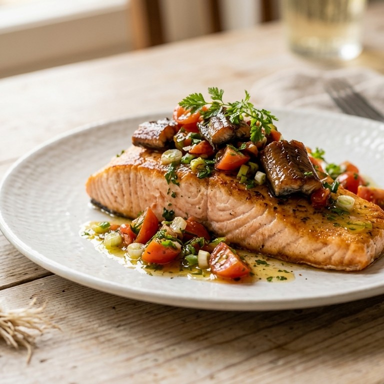 Zalm met palingfilet