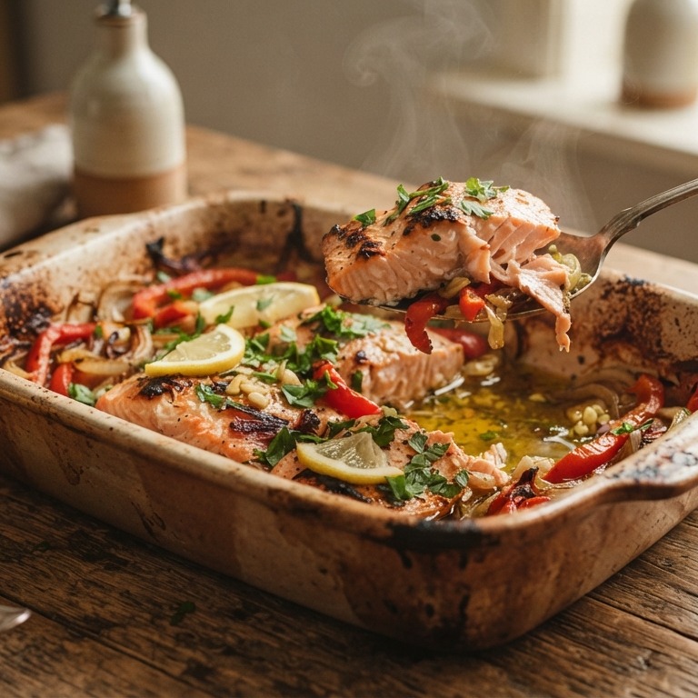 Zalm ovenschotel