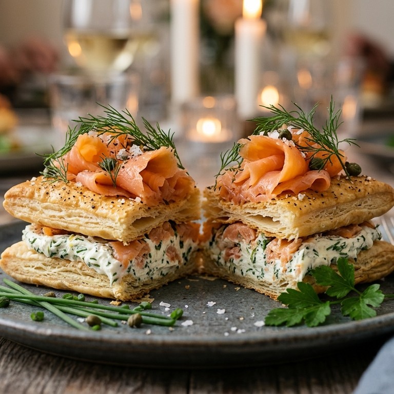 Zalm-roomkaas Tompouce