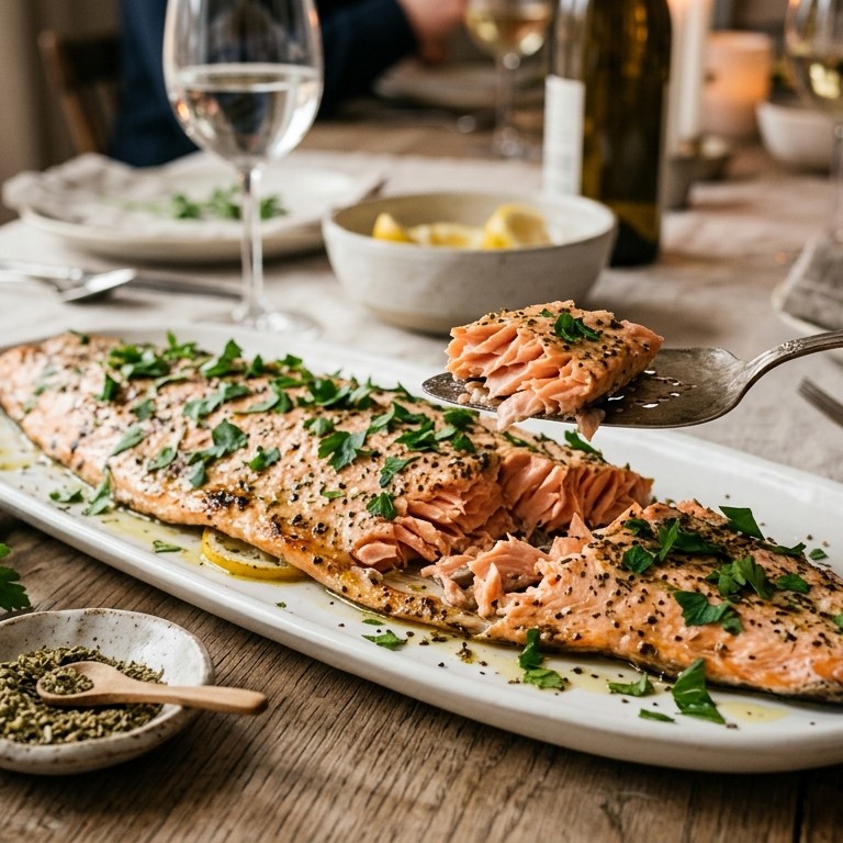 Zalm uit de oven