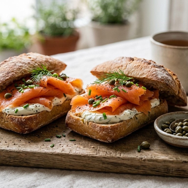 Zalmbroodjes de luxe