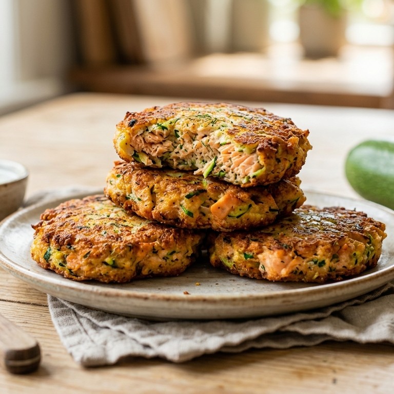 Zalmcourgettekoekjes
