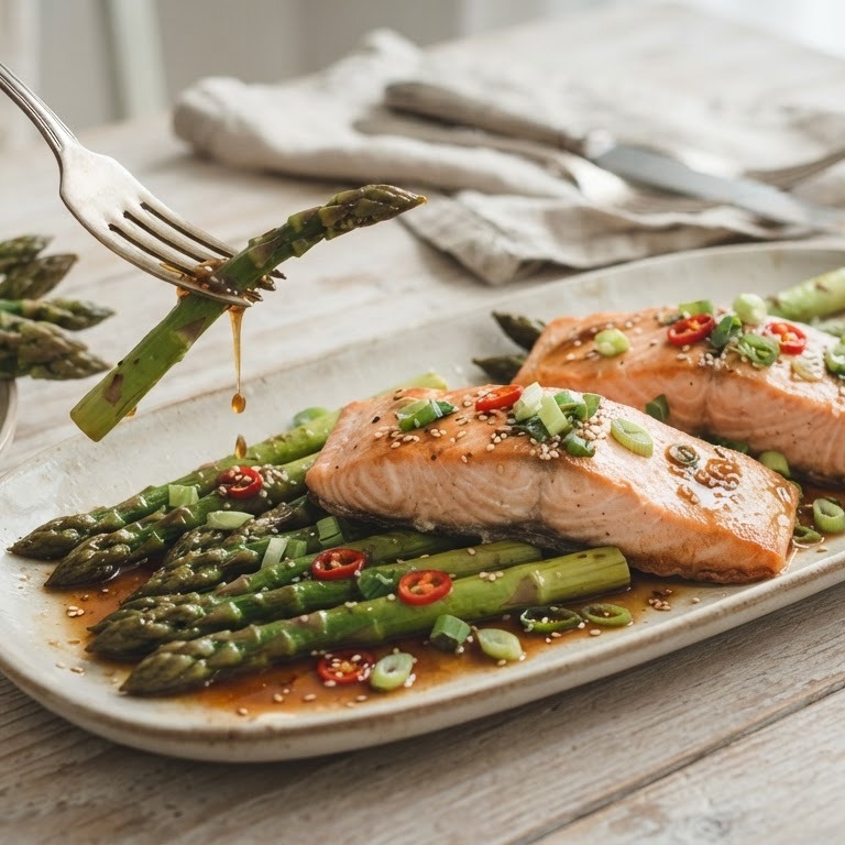 Zalmfilets met asperges