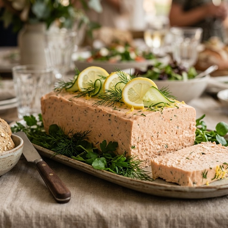 Zalmpate voor buffet