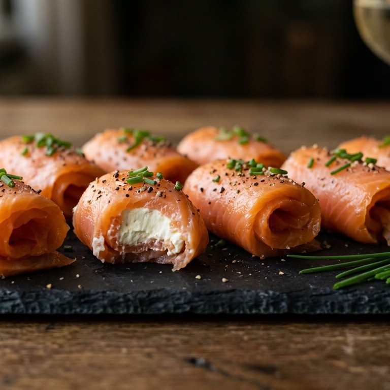 Zalmrolletjes