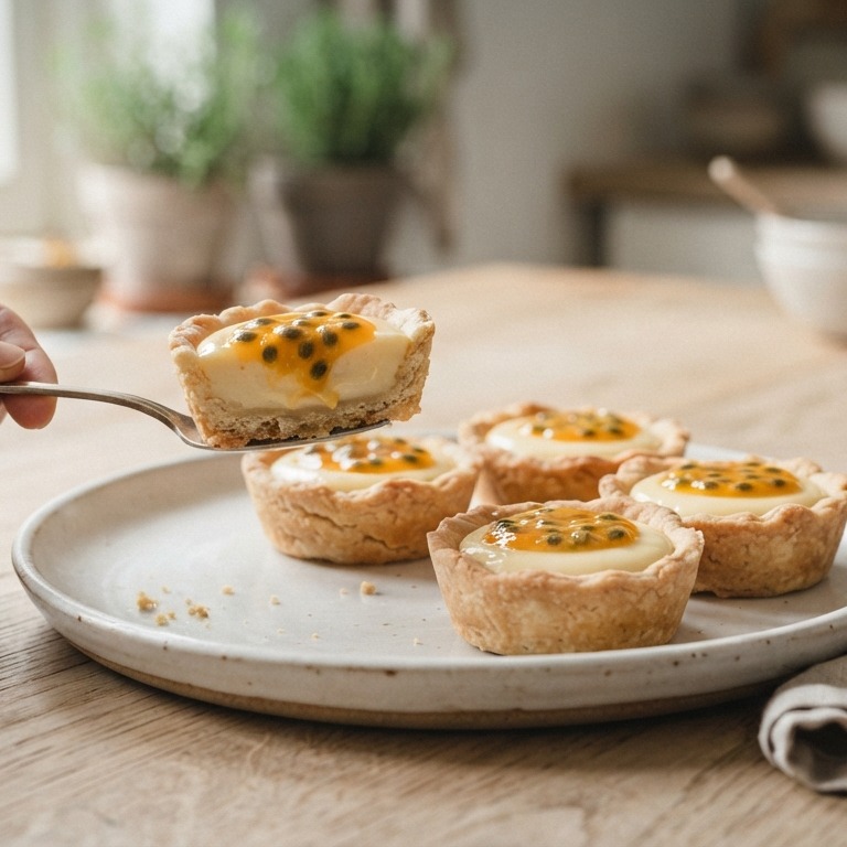 Zandgebakjes met passievruchtvulling