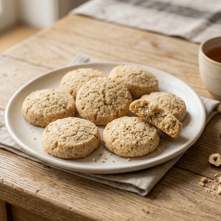 Zandkoeken met hazelnoot