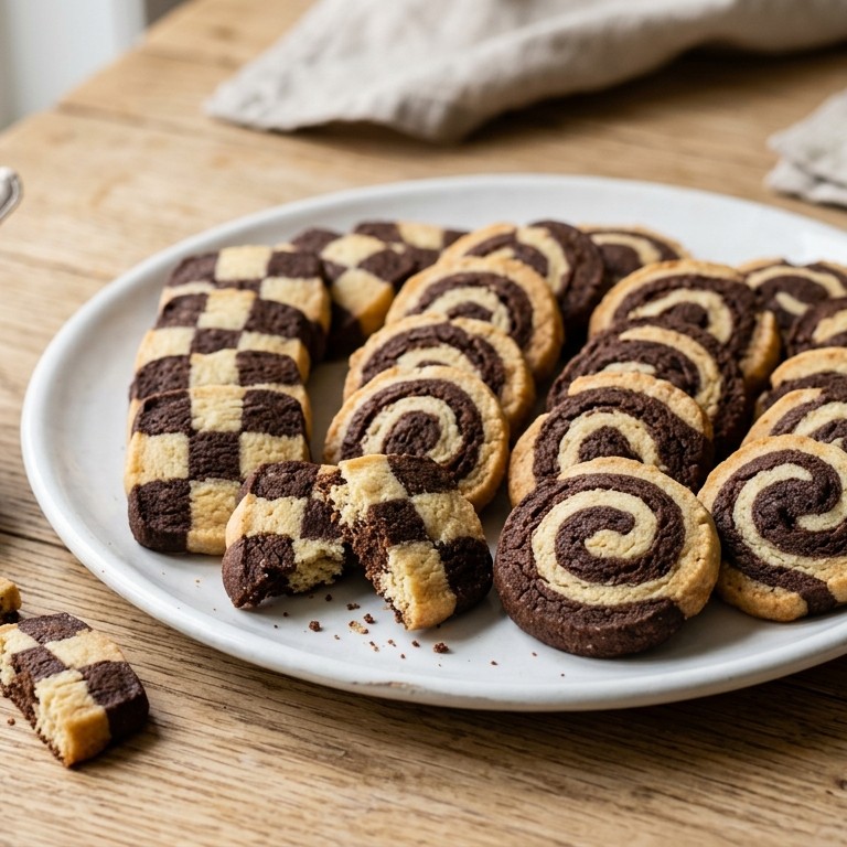 Zandkoekjes met chocola