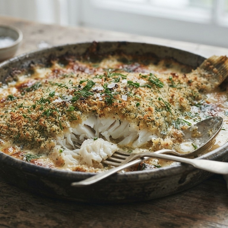 Zeetong met kruiden uit de oven