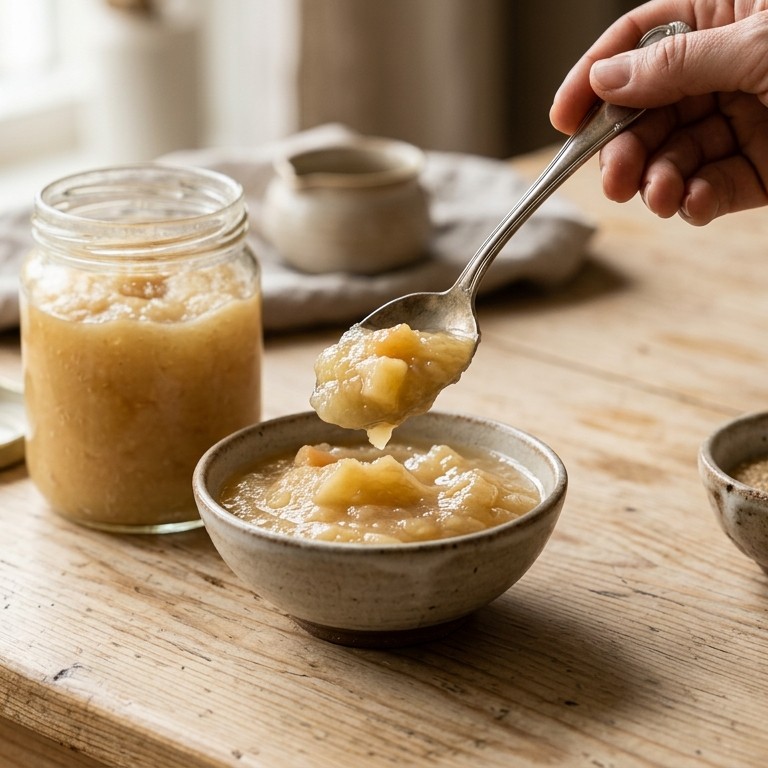 Zelfgemaakte appelmoes