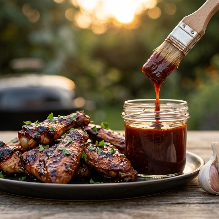 Zelfgemaakte barbecuesaus