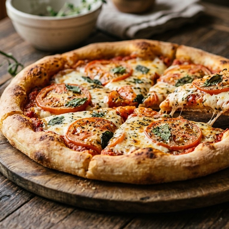 Zelfgemaakte pizza