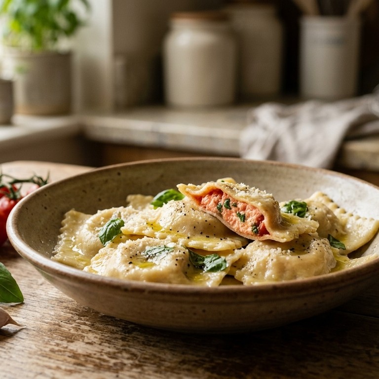 Zelfgemaakte Ravioli
