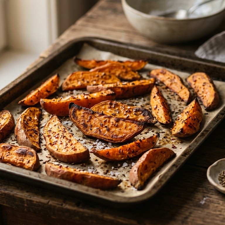 Zoete aardappel uit de oven