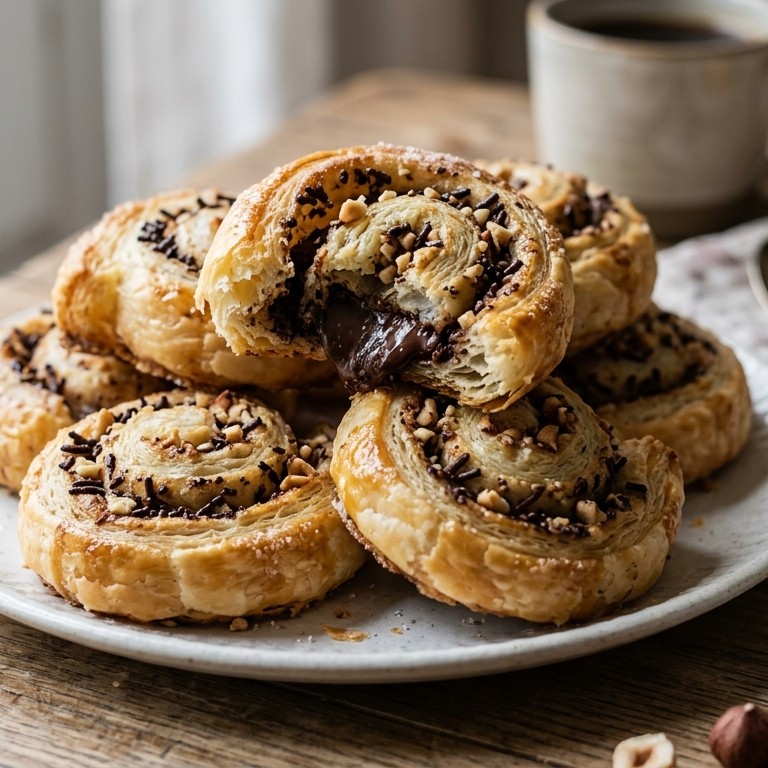 Zoete bladerdeeg broodjes