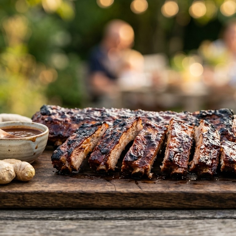 Zoete spareribs met kruidig grillsaus