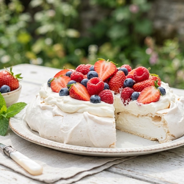 Zomerse pavlova