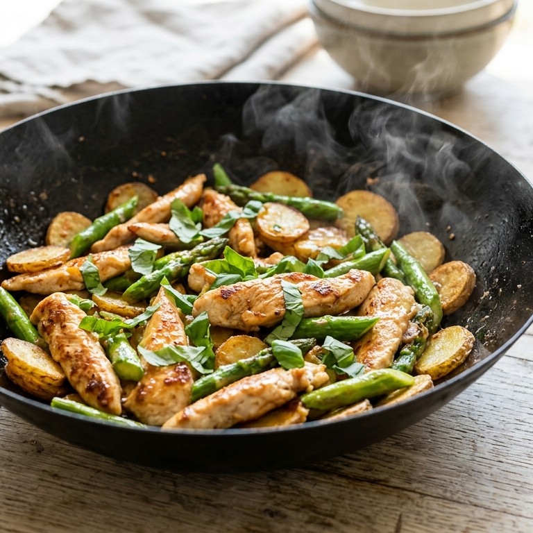 Zomerse roerbak uit de wok