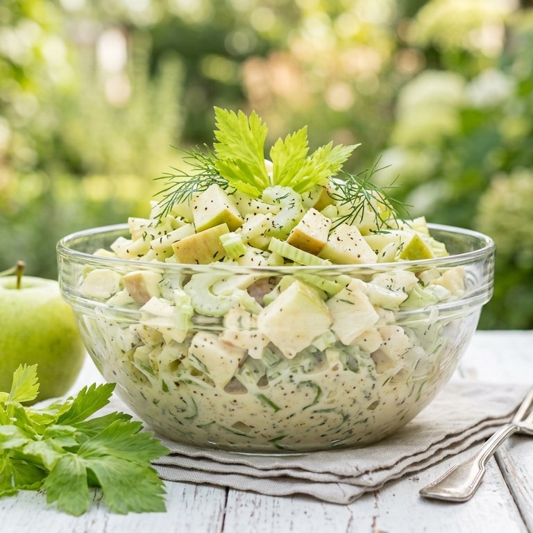 Zomerse salade met appel