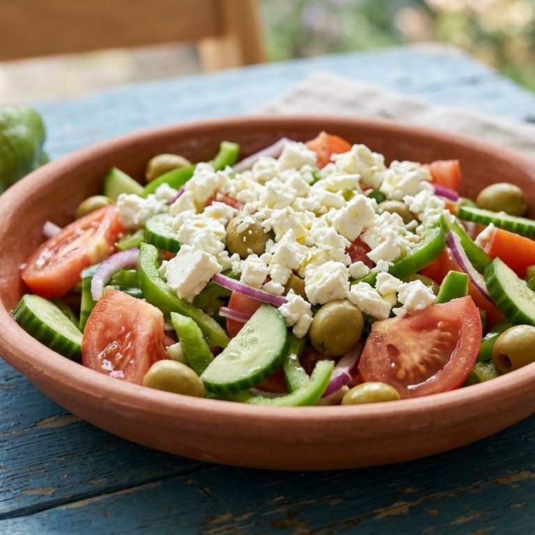 Zomerse salade met feta