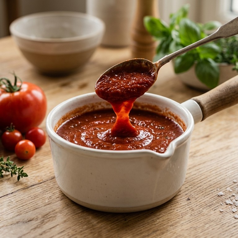 Zoutzure tomatensaus