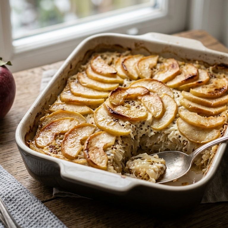 Zuurkool-appelschotel