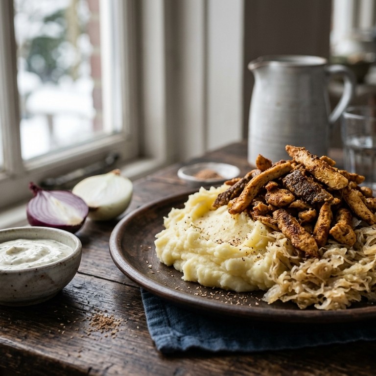 Zuurkool met shoarma