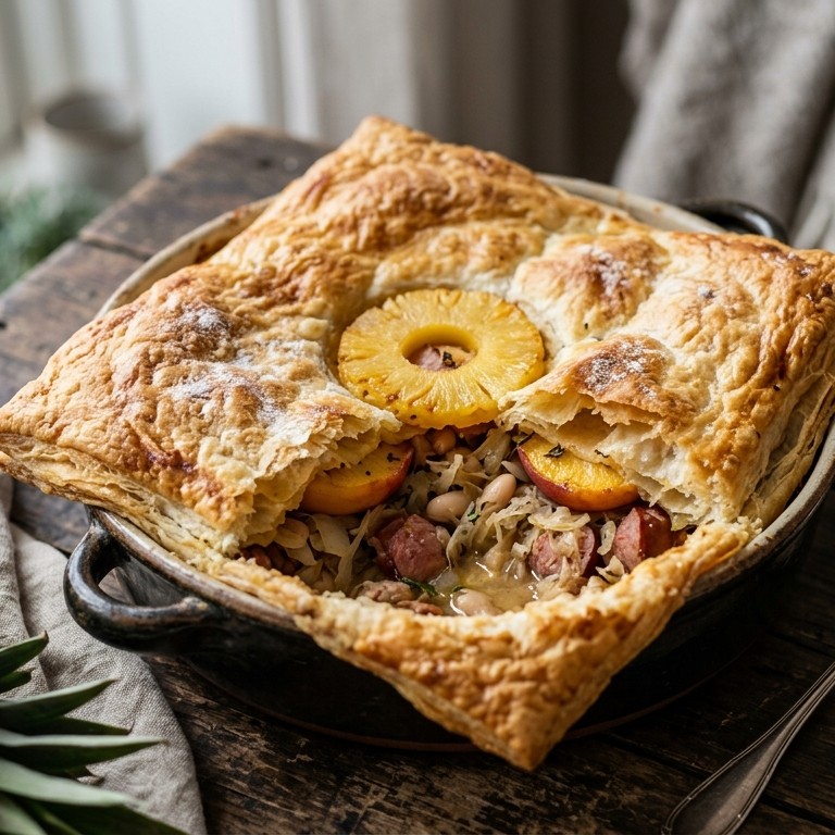 Zuurkool ovenschotel