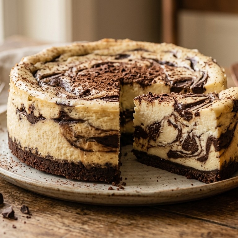 Zwart-witte Cheesecake